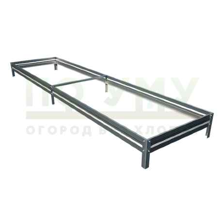 Грядка оцинкованная 1,0х4,0 м, высота 15 см в Калуге