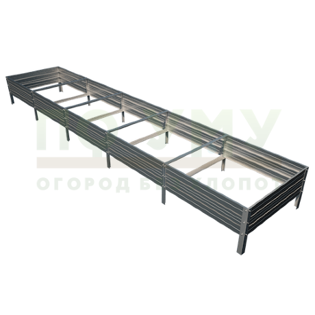 Грядка оцинкованная 0,5х5,0 м, высота 30 см в Калуге