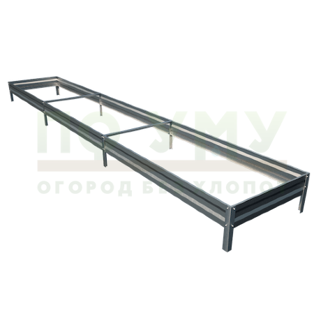 Грядка оцинкованная 1,0х6,0 м, высота 20 см в Калуге