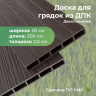 Доска грядочная из ДПК 3D двухсторонняя 200х25х3000 мм