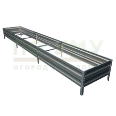 Грядка оцинкованная 1,0х6,0 м, высота 40 см